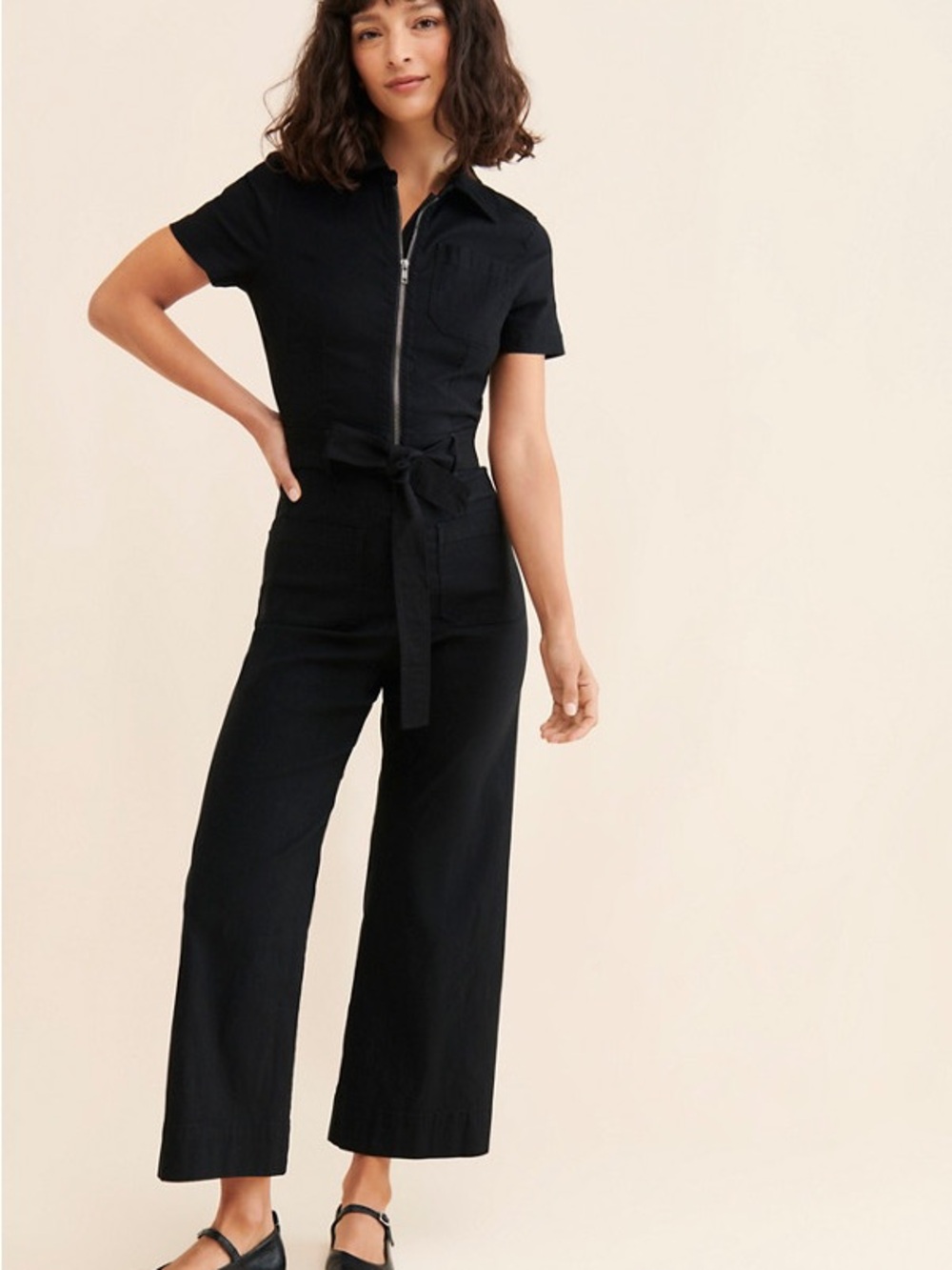 Anthropologie Maeve The Colette Weekend Denim Jumpsuit size 4